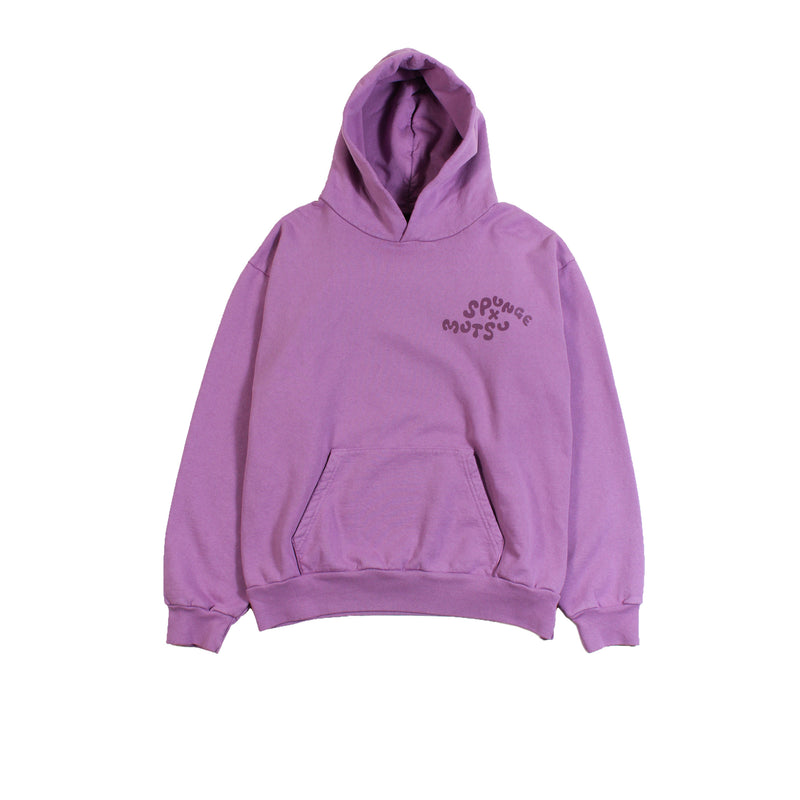 Spunge x Mutsu Logo Hoodie Plum