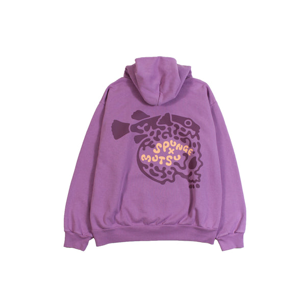 Spunge x Mutsu Logo Hoodie Plum