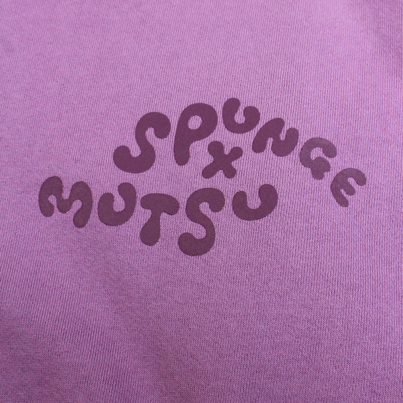 Spunge x Mutsu Logo Hoodie Plum