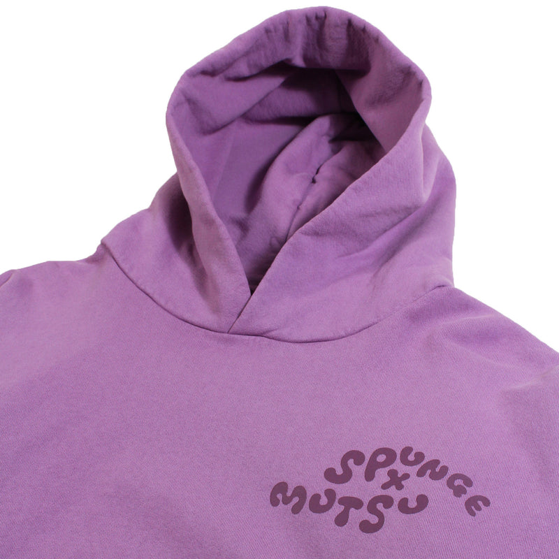 Spunge x Mutsu Logo Hoodie Plum